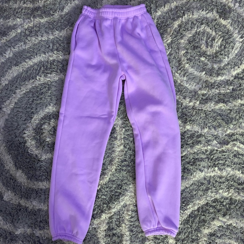 purple xs shein purple sweatpants